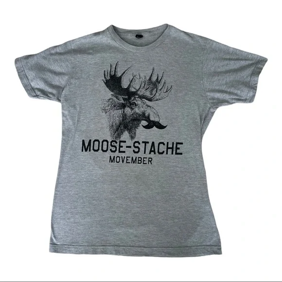 TULTEX T-SHIRT GRAY T-SHIRT SIZE M - Picture 2 of 3